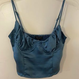 KENDALL AND KYLIE blue tank top